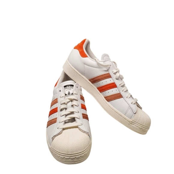 New adidas Superstar Low Crystal White Preloved Red Men's Size 10 - Picture 8 of 13